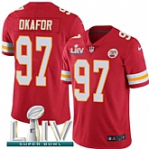 Youth Nike Chiefs 97 Alex Okafor Red 2020 Super Bowl LIV Vapor Untouchable Limited Jersey,baseball caps,new era cap wholesale,wholesale hats
